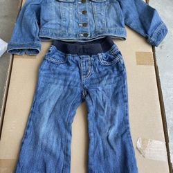 Denim Little Girl’s Outfit 