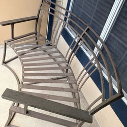 $125 Huge Iron Patio Bench (no cushions)