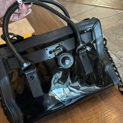 Black Leather Michael Kors Purse Excellent Condition 