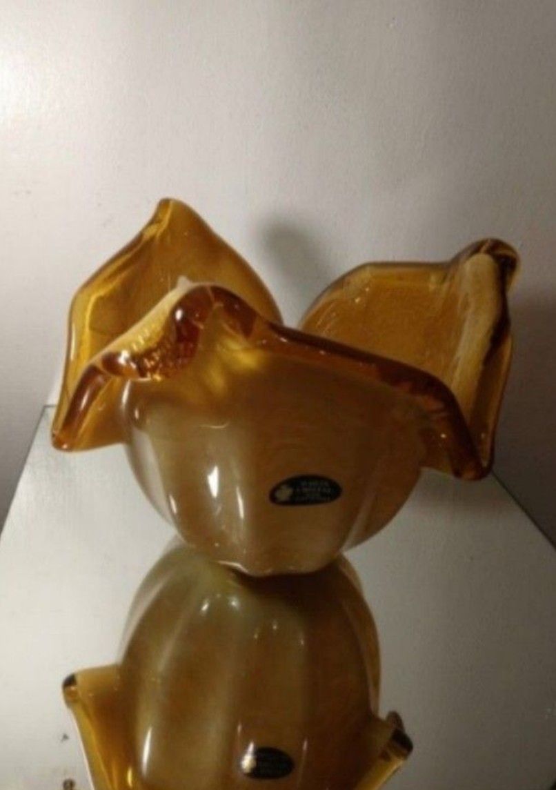 MURANO GLASS VASE 11"×8"