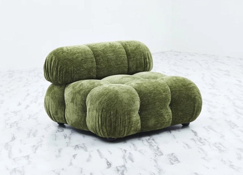 Orren Ellis Zaleigh Green Upholstered Chair