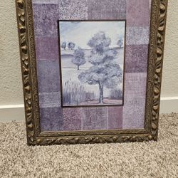 House Decoration. Wall Pictures.  Fake Flowers With Vase. And Other Pieces