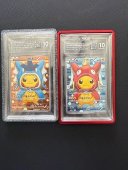 Pikachu ponchos gyarados and magikarp tag 10s