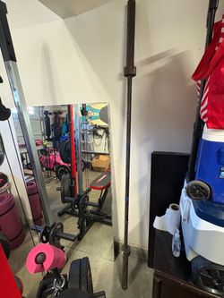 7ft Olympic barbell $30