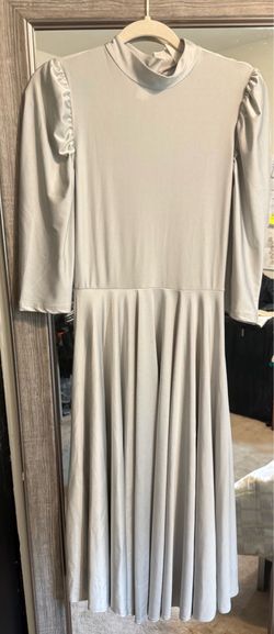Gray & Red Midi Dresses – Size Small
