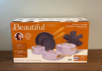 Beautiful 12-Piece Cookware Set lavender