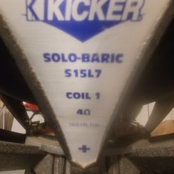 15" Kicker L7 Solobaric with a Box 