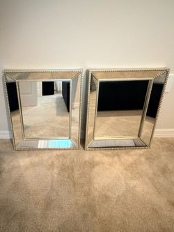Two Gold Mirror: 20x16