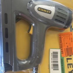 (1)-Stanley SharpShooter 10 Amp 8' Cord Electric Brad Nail Staple Gun TRE550Z