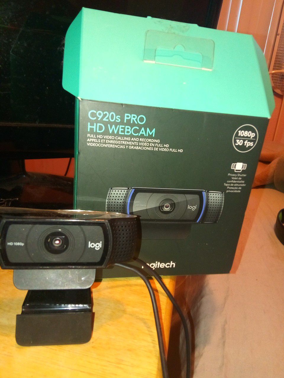HD 1080p Logitech Pro Stream webcam C920