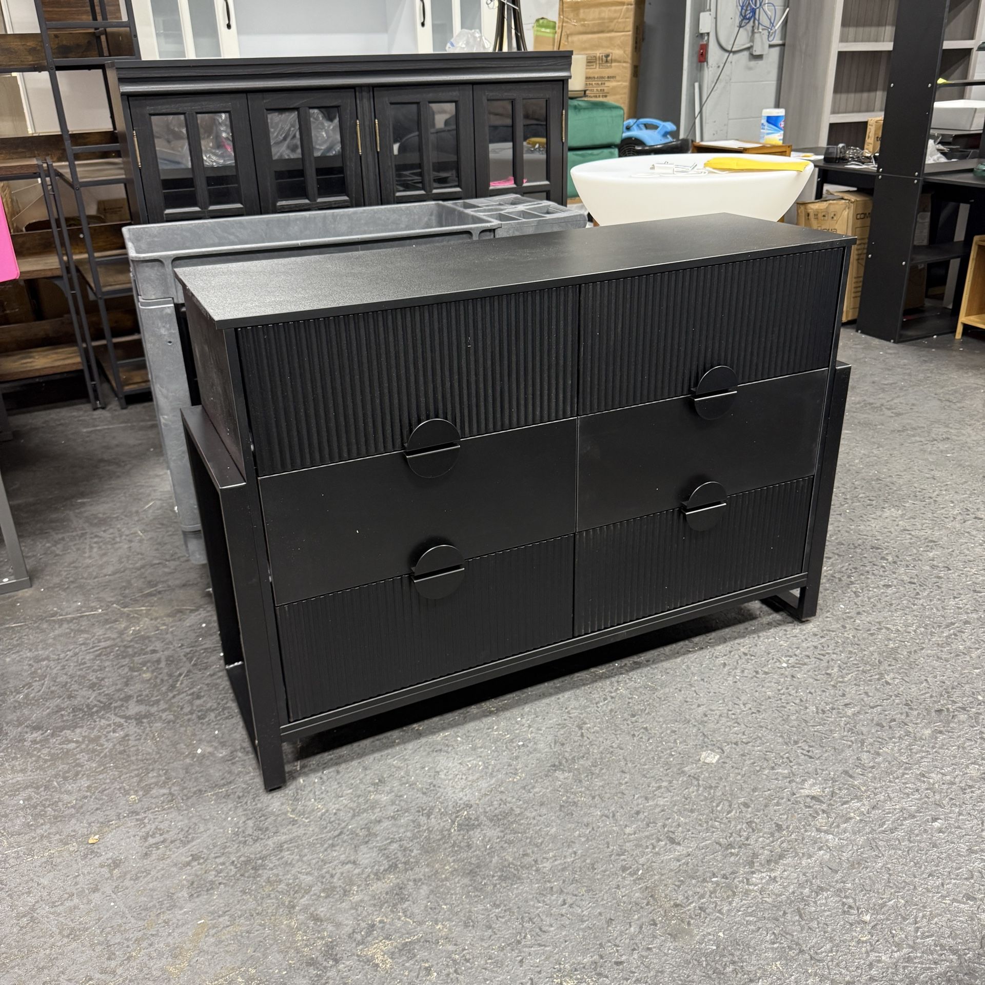 LGHM Modern Fluted Dr esser for Bedroom,