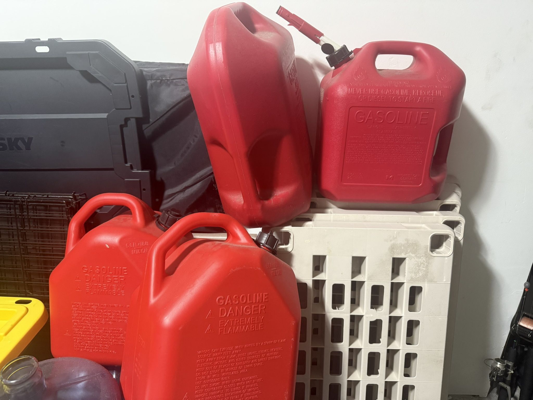 Empty Gas Cans - Four (4)