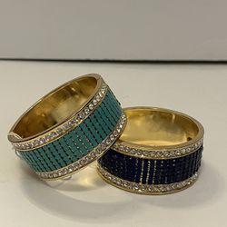 Navy & Teal Thalia & Sodi Cuff  Bracelets