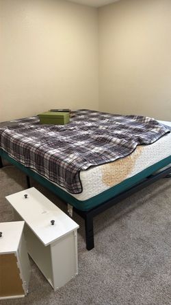 Cali king memory foam bed