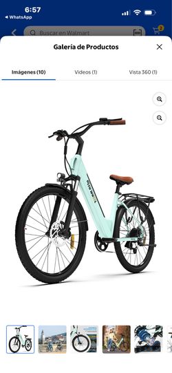 5TH WHEEL Adult Electric Bicycle with 350W Motor, W18B 26" Electric Bike with Removable 36V 10.4Ah Battery, 7-Speed ​​Electric Bicycle, UL2849, Green