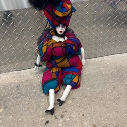 Mardi Gras doll 30” tall ,  $25