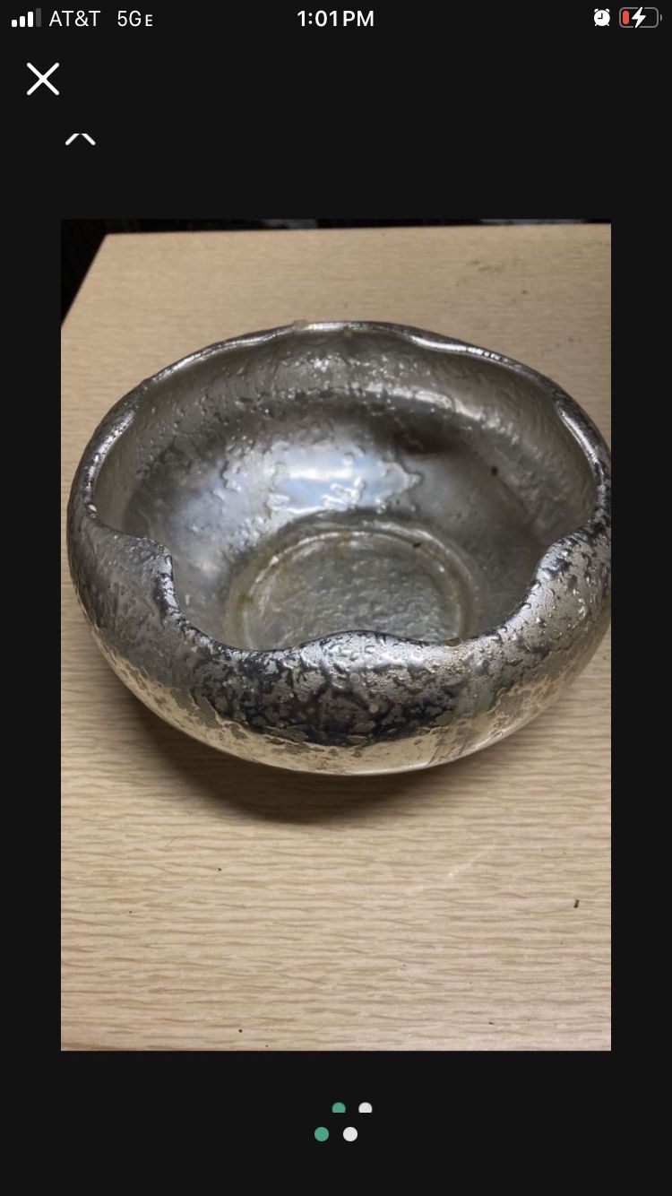 Cast Metal Wax Relief Succulent Planter