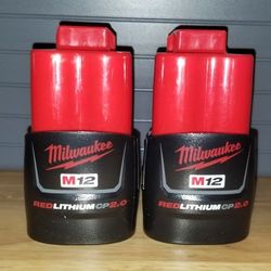 Milwaukee M12 CP 2.0 Batteries