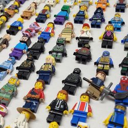 Lot Of 250 Lego Minifigures From Harry Potter Minecraft Ninjago CMF Jurassic World Movie 