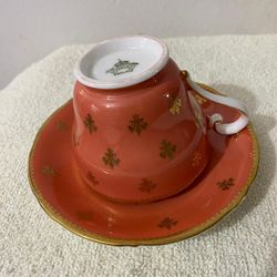 SET DE TAZAS DE PORCELANA FILETEADO DIFERENTES MODELOS C/U