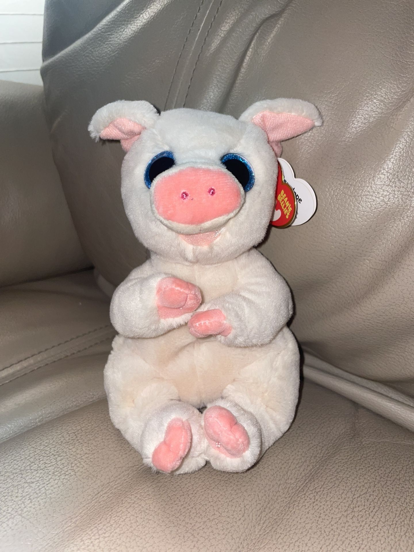 Ty Beanie Babies Plush Toy Penelope The Pig With Tag Good Condition Collectors