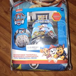 Twin/Full Reversible Comforter PAW PATROL 