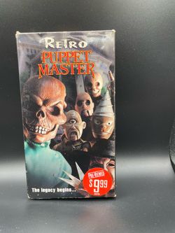 Retro puppet Master VHS tape 1999 cult classics horror, full moon pictures