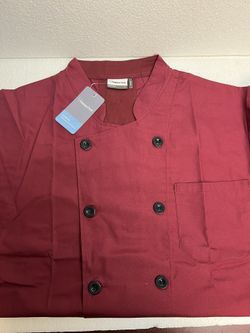 Happy Chef Microvent Coat Burgundy