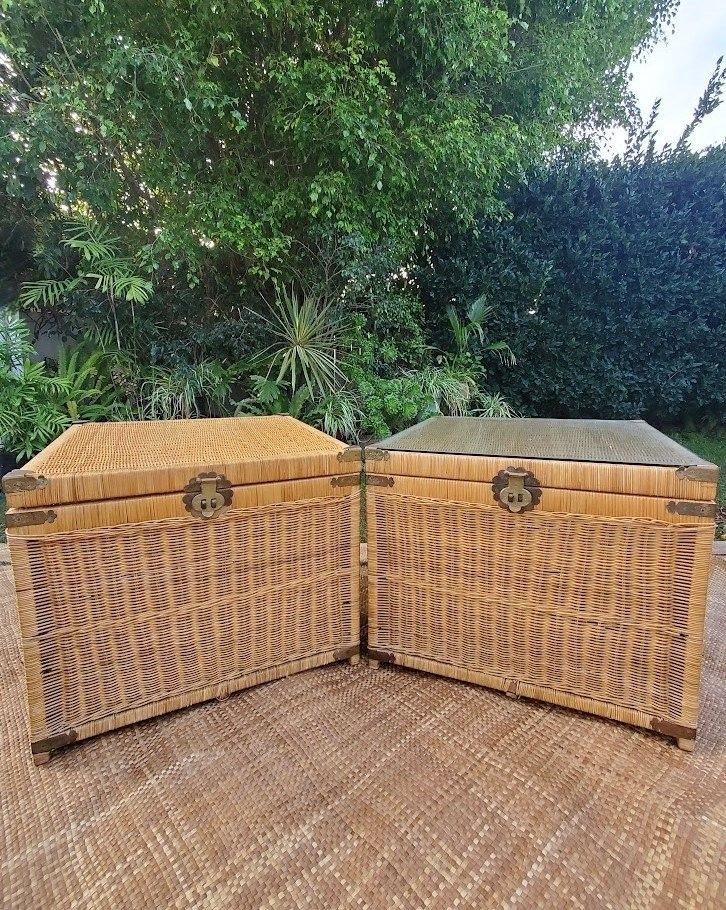 XL Rattan Trunks Vintage