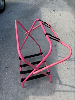 Pink Folding Saddle Stand