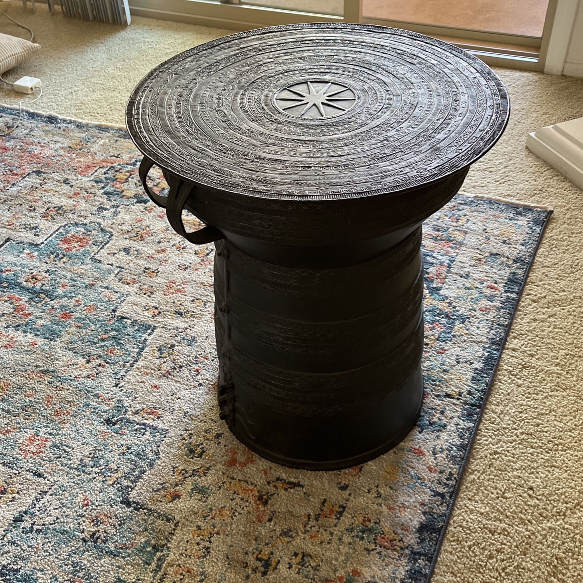 Pottery Barn Frog Drum Table