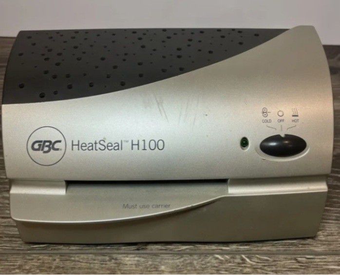 GBC Heatseal H100 Photo & Badge Laminating Machine Hot /Cold 4"

