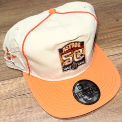 New Era Houston Astros MLB Throwback The Golfer A Frame Snapback Adjustable Hat