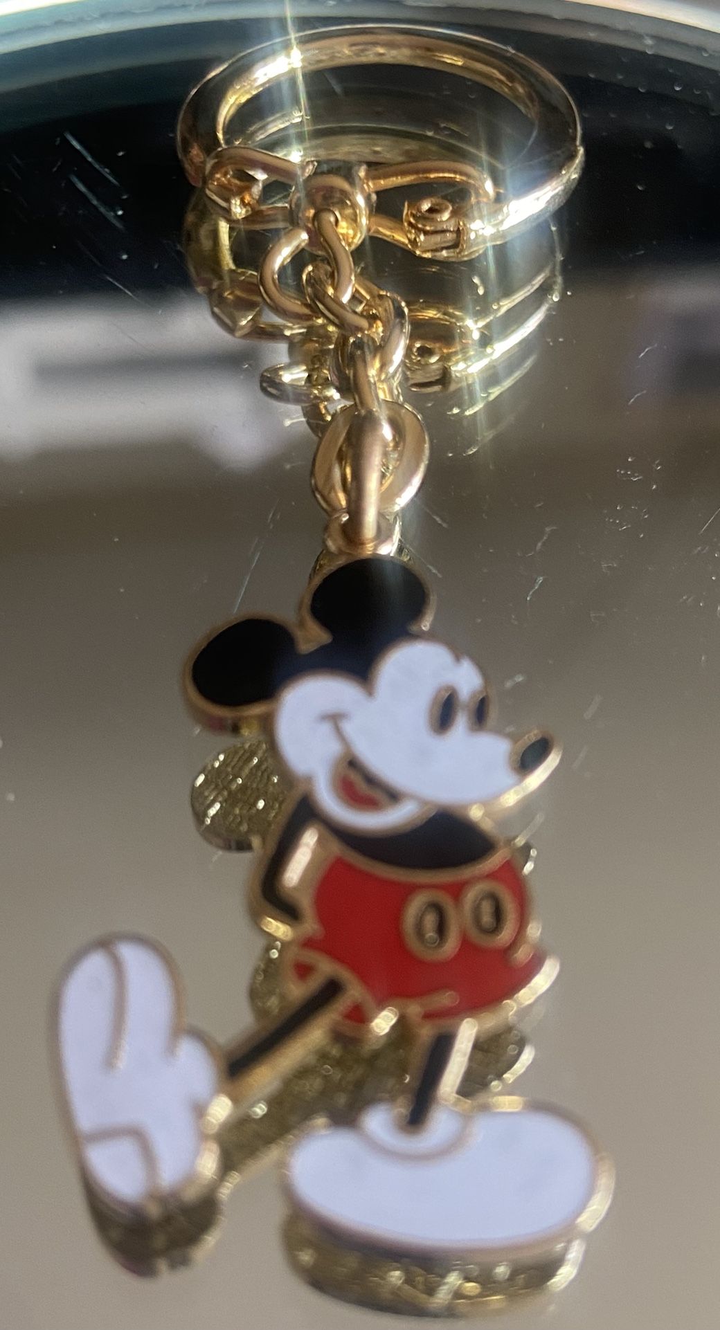 Vintage Circa 1980’s Original Mickey Mouse Walt Disney World Enamel Keychain