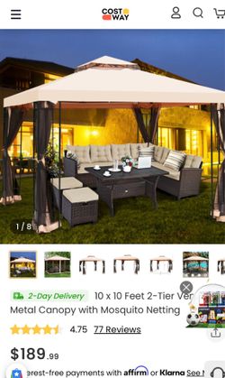 Cost way 10x10 gazebo