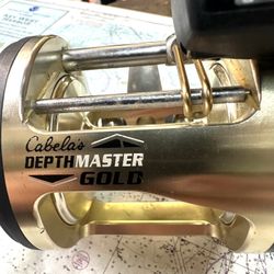 Left Hand Cabela’s DepthMaster Gold DMG-30L Level Wind with Line Counter in Pristine Condition