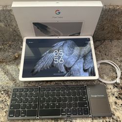 Google Pixel Tablet 128GB (Open Box) Android Tablet + Bluetooth Keyboard