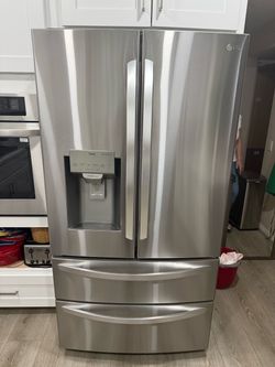 LG ThinQ French Door Refrigerator Stainless Steel