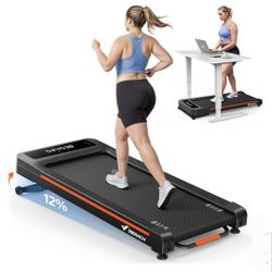 NEW~Walking Pad Treadmill~12% Incline~400lbs Capacity~Merach W50~MR-T25~w Remote & LED ($389 retail)