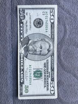 Federal Reserve Note Old Fifty Dollar Bill Series 1996 AC01745959 A