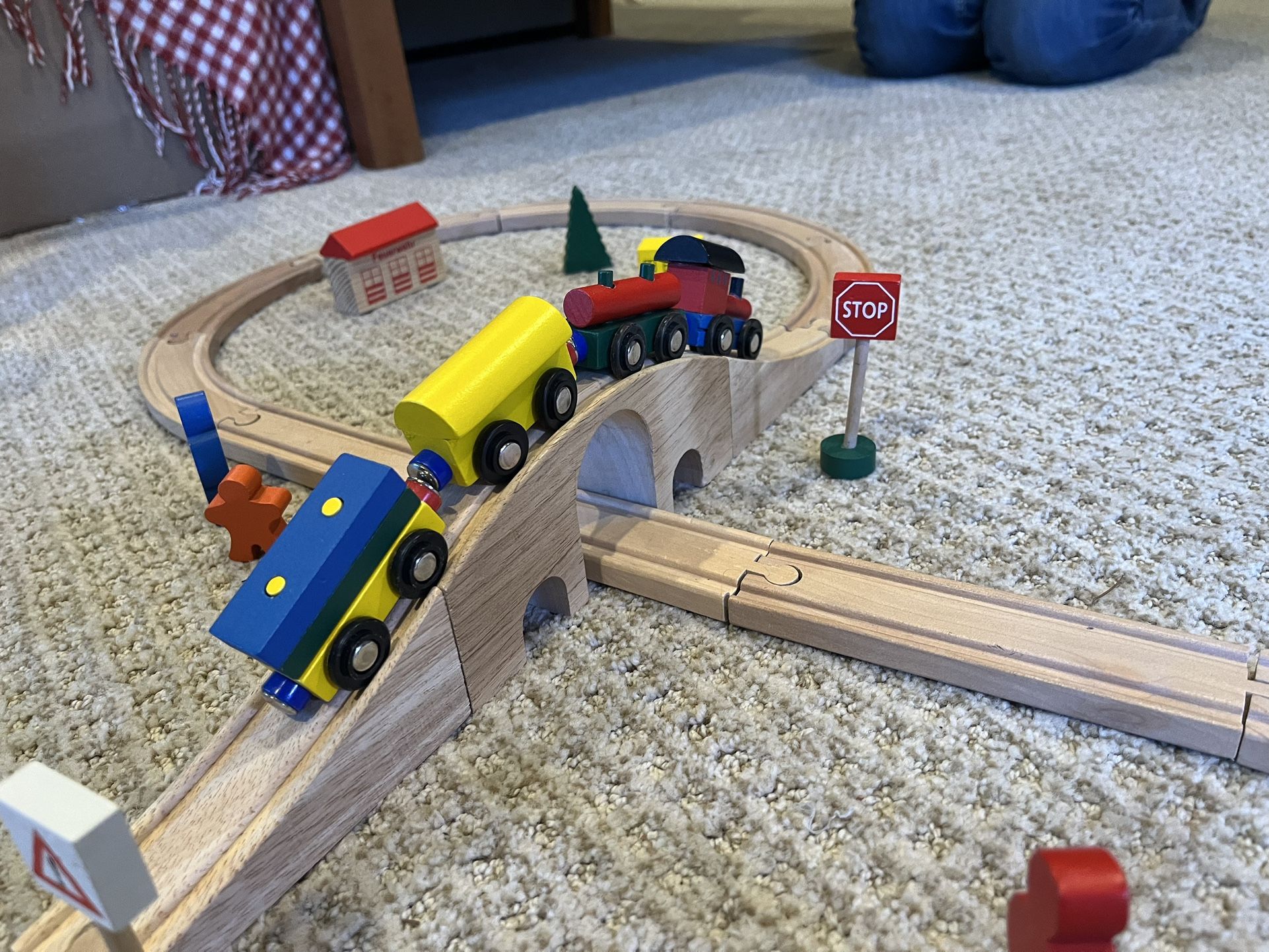 Kids Play Wooden Train set 