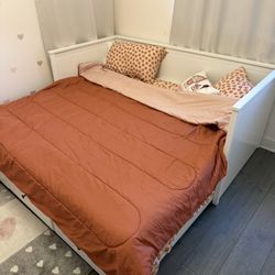 IKEA Bed + (Optional) Mattress – Clean & Solid Price: $220 (with mattress) / $160 (frame only)