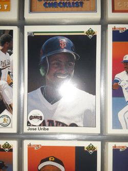 Jose Uribe 1990 Upper Deck Error Card