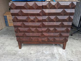 Wood dresser - two shelves inside