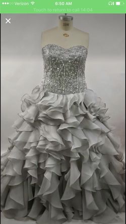 Size 20W Platinum wedding Gown