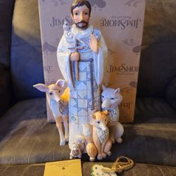 2016 Jim Shore Heartwood Creek White Woodland "Blessed Be All Creation" Figurine