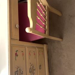 wooden desk with chair