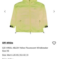 2020 Off white C/o Virgil Hooded Windbreaker