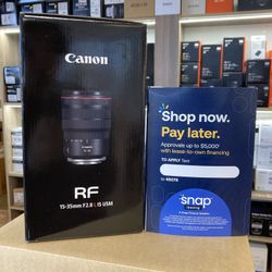 Canon RF 15-35mm F2.8 L Lens Open Box (Located In Downey, CA)