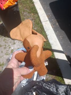 Vintage Sandy Vohr Leather Zoo Elephant



